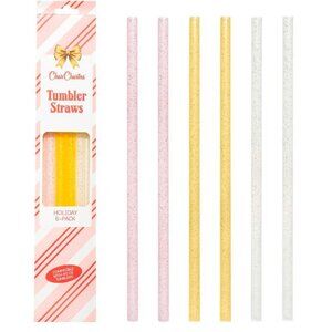 NWT Char Charms Tumbler Straws 6 pack 40 oz